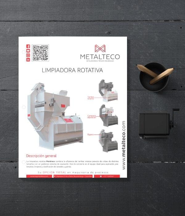 Slider Catálogos Metalteco: Limpiadora Rotativa