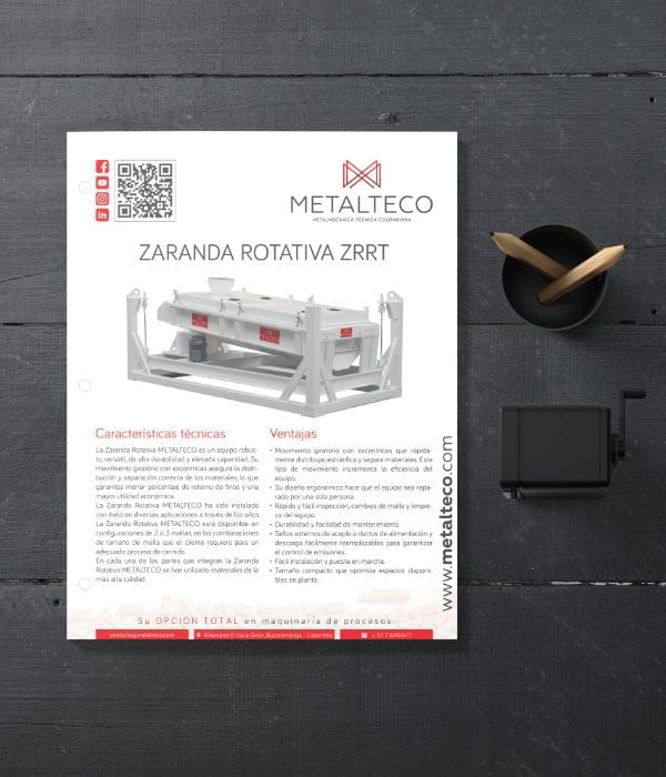Slider Catálogos Metalteco: Zaranda Rotativa