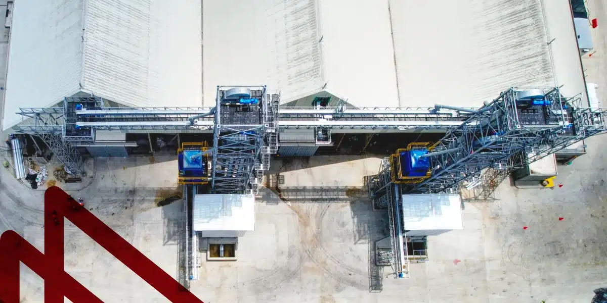 Mecanizacion de bodegas Compas Barranquilla por Metalteco - Vista superior