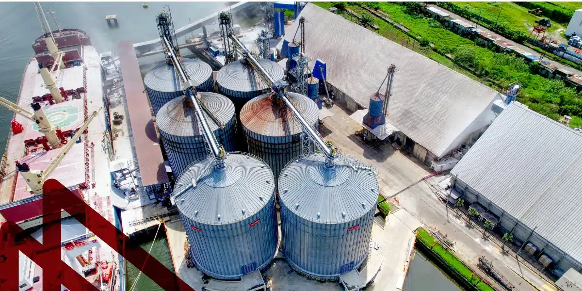 Compas Cascajal dry bulk terminal built by Metalteco
